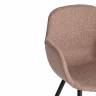 Кресло VALENTINO (mod. PC45-2) / 1 шт. в упаковке Brown (коричневый)/чёрный металл/экокожа/ткань