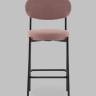 Стул Полубарный Бриф DD велюр пыльно-розовый