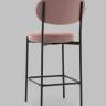 Стул Полубарный Бриф DD велюр пыльно-розовый