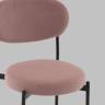 Стул Полубарный Бриф DD велюр пыльно-розовый
