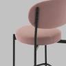 Стул Полубарный Бриф DD велюр пыльно-розовый
