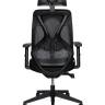 Кресло офисное / Имидж black / черный пластик / черная сетка / черная ткань