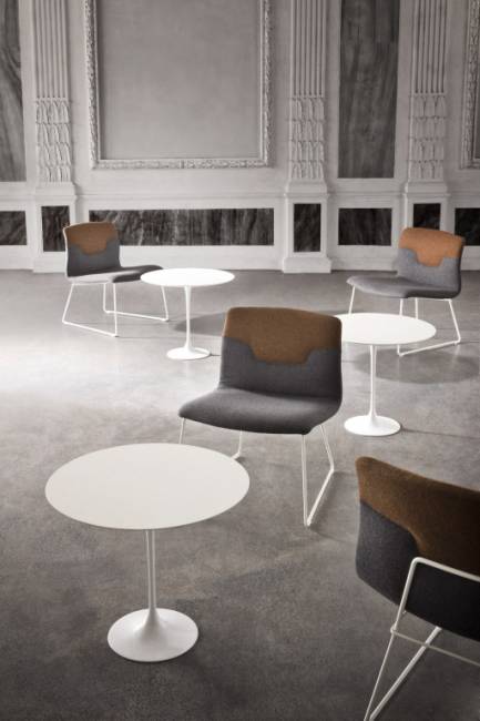 Стол ламинированный кофейный Saturnino Ø500х500 мм