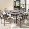 Металлическая обеденная группа из литого алюминия