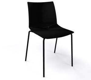 Стул пластиковый Kanvas NA черный 470х500х790 мм