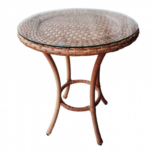 DECO Стол кофейный круглый капучино