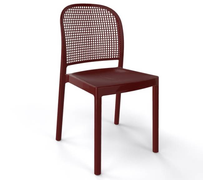 Стул пластиковый Panama коричневый 460х570х830 мм