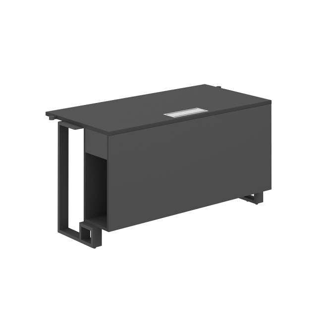 SP.0116.AN.AN.AN / Модуль прямой 1200х600х750 / столешница:антрацит, подстолье:антрацит, металлокаркас:антрацит, лючок:серый
