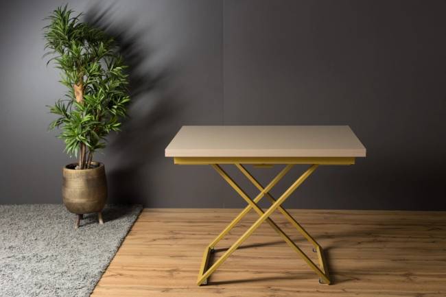 Стол трансформер Левмар Compact G41/S90 (капучино/золото) Стол трансформер Левмар Compact G41/S90 (капучино/золото)