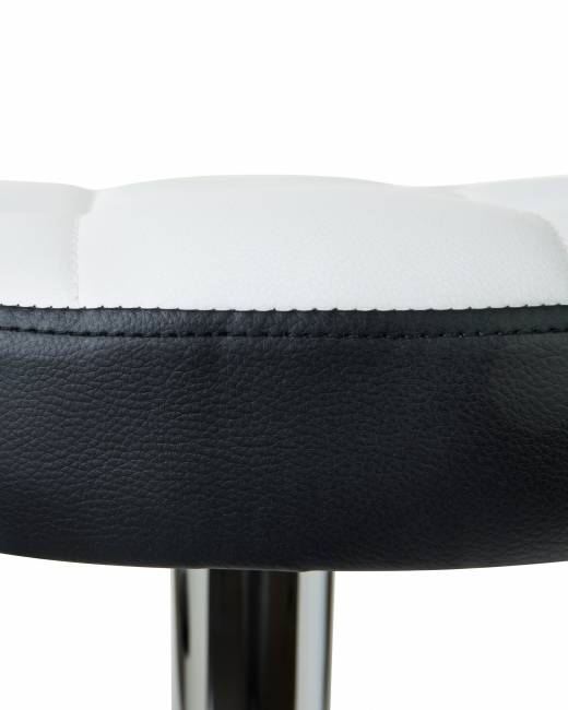 Табурет барный DOBRIN BRUNO, бело-чёрный