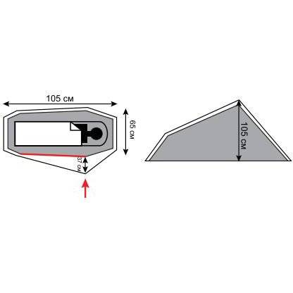 Палатка Tramp Air 1 Si dark