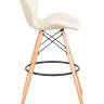Стул барный DOBRIN BUTTERFLY BAR, ножки светлый бук, цвет кремовый