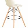 Стул барный DOBRIN BUTTERFLY BAR, ножки светлый бук, цвет кремовый
