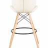 Стул барный DOBRIN BUTTERFLY BAR, ножки светлый бук, цвет кремовый