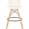 Стул барный DOBRIN BUTTERFLY BAR, ножки светлый бук, цвет кремовый