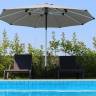 Зонт профессиональный Avocado Clips серебристый, светло-серый Ø2500 мм Зонт профессиональный Avocado Clips серебристый, светло-серый Ø2500 мм