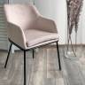 Стул АЛИСТЕР, цвет RAIN 2 какао велюр / черный каркас М-City