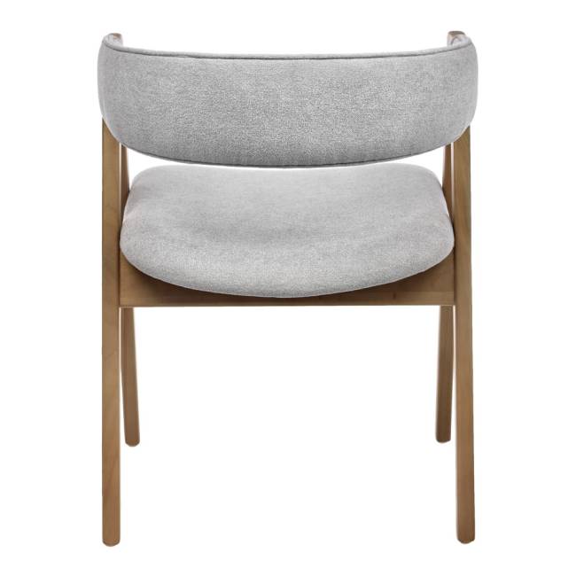 Стул Alan серый букле с ножками цвета орех Стул Alan серый букле с ножками цвета орех