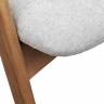 Стул Alan серый букле с ножками цвета орех Стул Alan серый букле с ножками цвета орех