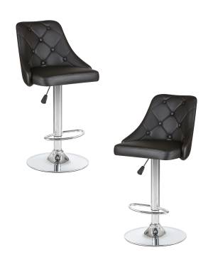 Набор 2 шт Стул барный DOBRIN JOSEPH, чёрный