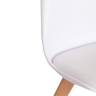 Стул Tulip/Тулип (мод. 73-1)/2 шт. в упаковке дерево/пластик/экокожа, 47,5х55х80см, белый  (Комплект из 2 шт.) белый дерево/пластик/экокожа