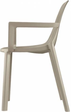 Кресло пластиковое Piu тортора 580х540х820 мм