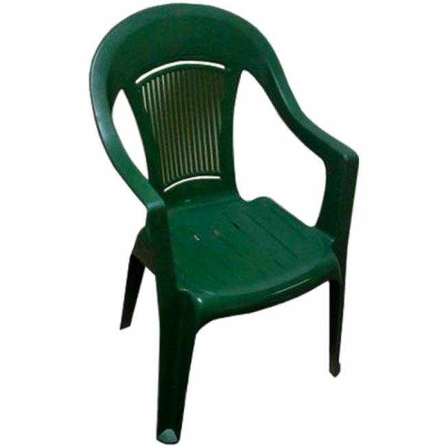 Кресло пластиковое "Фламинго" темно-зеленый