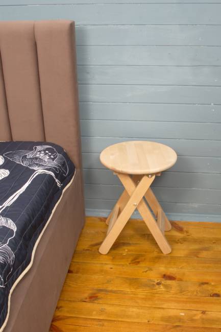 Складной табурет, кофейный стол, Тобба, натуральный без лака