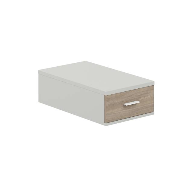 SG.532.SH.OD / Подвесная тумба с 1 ящ., 700, 400х518х173 / корпус: серый бархат; фасады: дуб темный