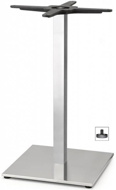 Подстолье металлическое Tiffany сатинированный стальной 400х400х730 мм