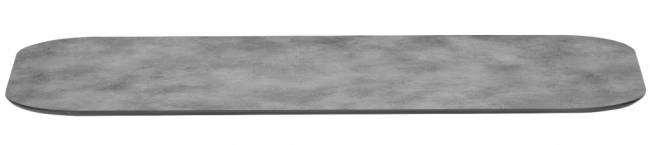 Столешница прямоугольная со скругленными углами Compact Laminate для подстолья Tripe Double цементный 1400х700х12 мм