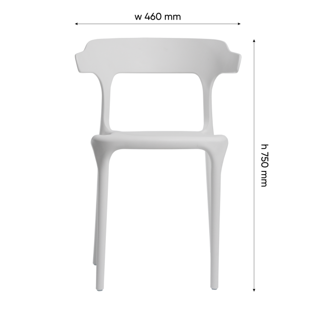 Стул пластиковый Nova белый