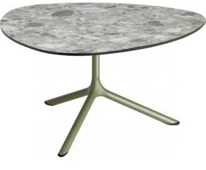 Столик ламинированный кофейный Tripe Maxi оливковый, зернистый 830х830х510 мм