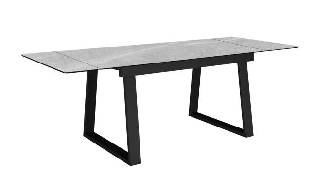 Стол DikLine DZ160 Мрамор Кандела cветло-серый/черные (2 уп.) Стол DikLine DZ160 Мрамор Кандела cветло-серый/черные (2 уп.)