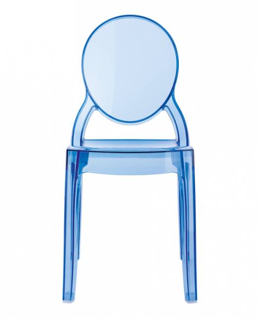 Стул прозрачный детский Baby Elizabeth голубой 300х340х630 мм