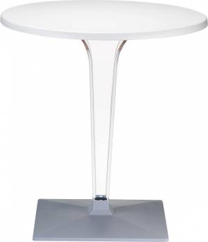 Стол пластиковый Ice белый Ø800х730 мм