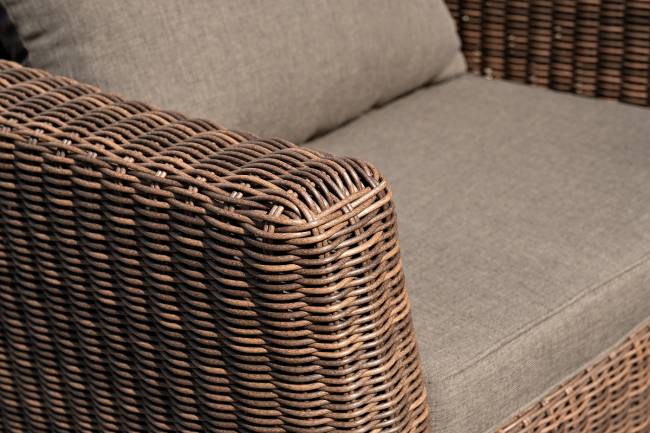 "Капучино Сингл" лаунж-зона из искусственного ротанга, цвет коричневый