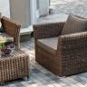 "Капучино Сингл" лаунж-зона из искусственного ротанга, цвет коричневый