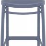 Стул пластиковый барный Marcel Bar 75 темно-серый 450х520х1060 мм Стул пластиковый барный Marcel Bar 75 темно-серый 450х520х1060 мм