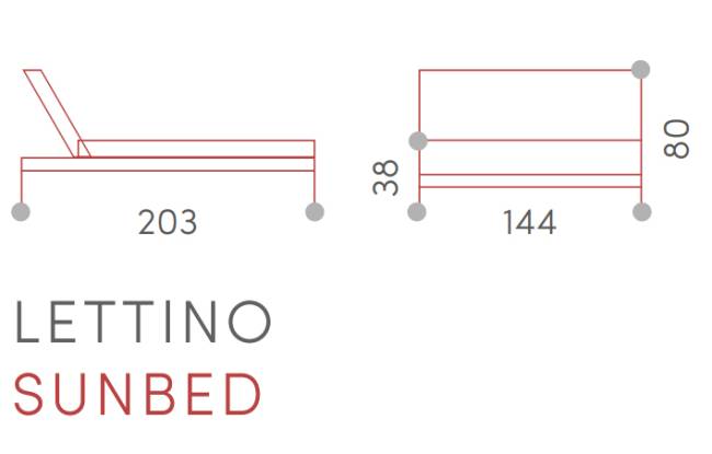 Лаунж-лежак двухместный Bite белый, светло-серый 2030х1440х800 мм
