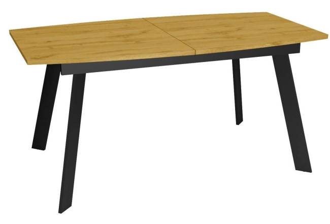 Стол DikLine XL160 Дуб Каселла натуральный, опоры черные Стол DikLine XL160 Дуб Каселла натуральный, опоры черные