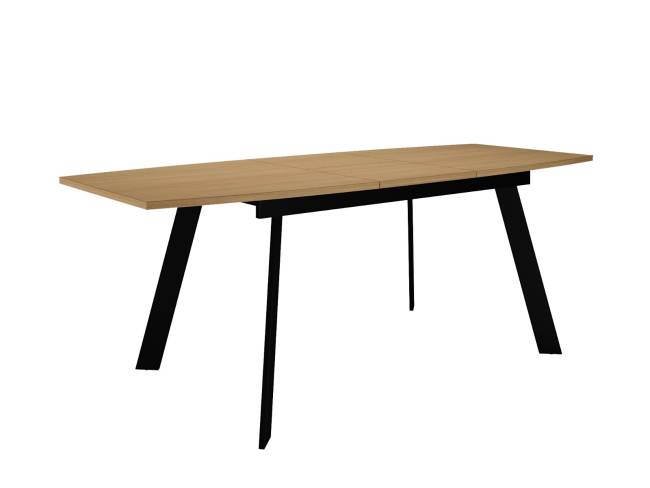 Стол DikLine XL160 Дуб Каселла натуральный, опоры черные Стол DikLine XL160 Дуб Каселла натуральный, опоры черные