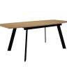 Стол DikLine XL160 Дуб Каселла натуральный, опоры черные Стол DikLine XL160 Дуб Каселла натуральный, опоры черные