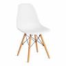 Стул CINDY (EAMES) (mod. 1801) дерево бук/металл/сиденье пластик, 45x51x82 см, White (белый) (Комплект из 4 шт.) White (белый) дерево бук/металл/сиденье пластик