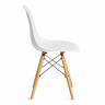 Стул CINDY (EAMES) (mod. 1801) дерево бук/металл/сиденье пластик, 45x51x82 см, White (белый) (Комплект из 4 шт.) White (белый) дерево бук/металл/сиденье пластик