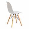 Стул CINDY (EAMES) (mod. 1801) дерево бук/металл/сиденье пластик, 45x51x82 см, White (белый) (Комплект из 4 шт.) White (белый) дерево бук/металл/сиденье пластик