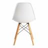 Стул CINDY (EAMES) (mod. 1801) дерево бук/металл/сиденье пластик, 45x51x82 см, White (белый) (Комплект из 4 шт.) White (белый) дерево бук/металл/сиденье пластик