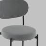 Стул Полубарный Бриф DD велюр серый