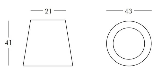 Табурет пластиковый Ali Baba Standard Ø430х410 мм