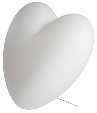 Светильник пластиковый настольный Сердце Love Lighting белый 400х270х380 мм